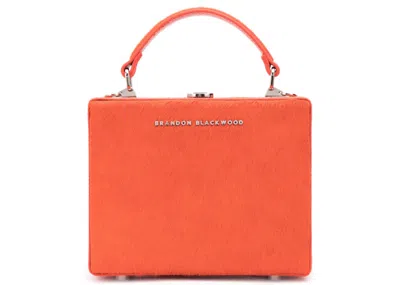 Pre-owned Brandon Blackwood Women's  Kendrick Trunk Ponyhair In Burnt Orange