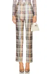 Brandon Maxwell Anja Classic Trouser In Multi