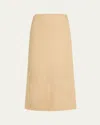 Brandon Maxwell Avery Side-zip Midi Skirt