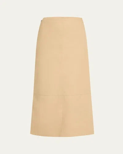 Brandon Maxwell Avery Side-zip Midi Skirt