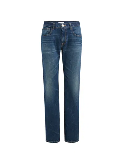 Brandon Maxwell Beau Straight-leg Jeans In Blue