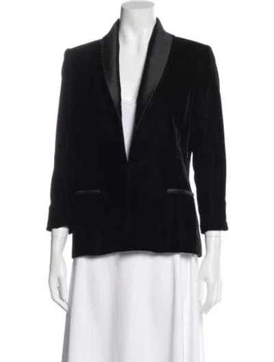Pre-owned Brandon Maxwell Blazer In Black