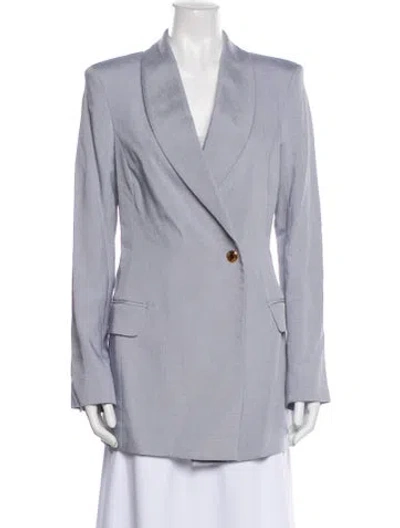 Pre-owned Brandon Maxwell Blazer In Blue