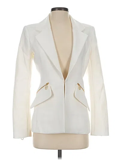 Pre-owned Brandon Maxwell Blazer Jacket In Ivory