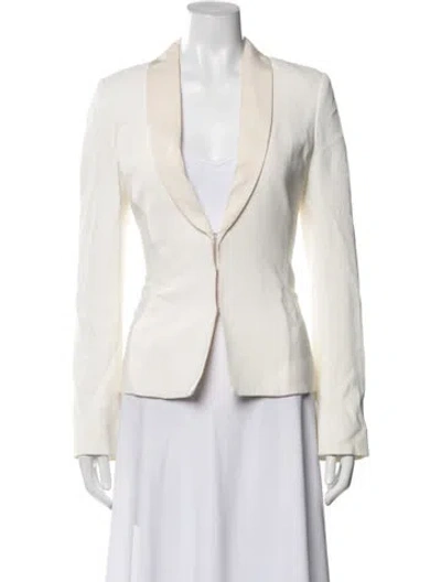 Pre-owned Brandon Maxwell Blazer In Neutral