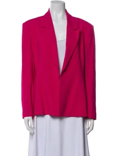 Pre-owned Brandon Maxwell Blazer In Pink