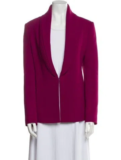 Pre-owned Brandon Maxwell Blazer In Purple