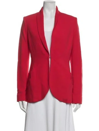 Pre-owned Brandon Maxwell Blazer In Red