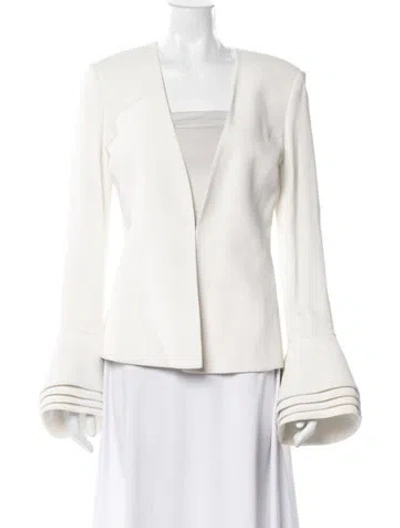 Pre-owned Brandon Maxwell Blazer In White