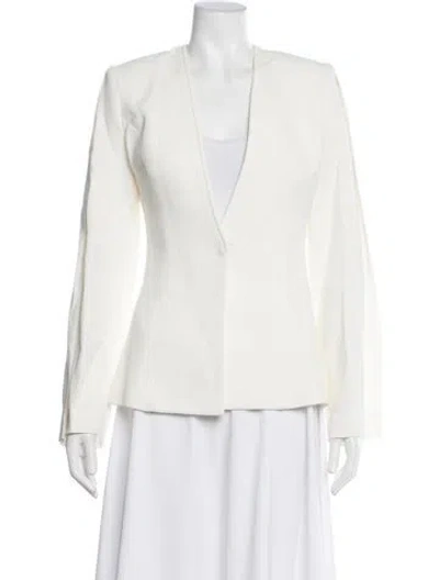 Pre-owned Brandon Maxwell Blazer In White