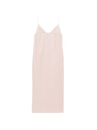 Brandon Maxwell Bridges Maxi Dress In Pink