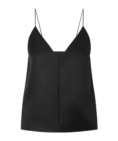 Brandon Maxwell Bridges Tank Top In Black