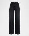 Brandon Maxwell Callan Wide-leg Jeans In Multi