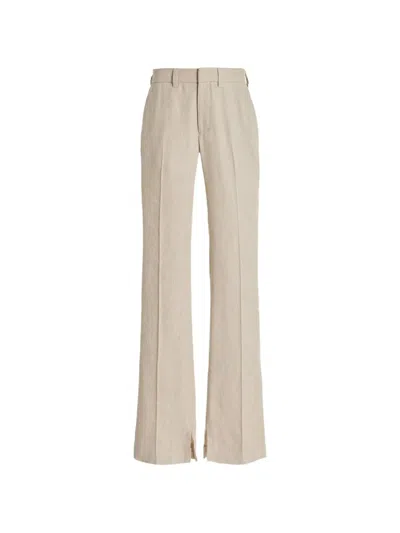 Brandon Maxwell Cameron Straight-leg Trousers In Neutrals