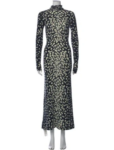 Pre-owned Brandon Maxwell Cashmere Long Dress In Blue