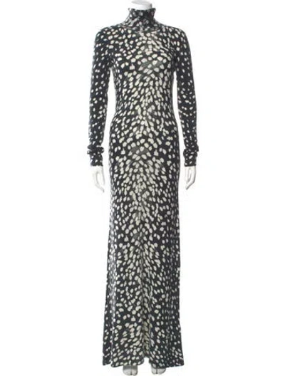 Pre-owned Brandon Maxwell Cashmere Long Dress In Multi