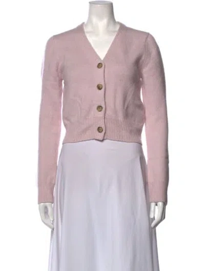 Pre-owned Brandon Maxwell Cashmere V-neck Sweater W/ Tags In Pink