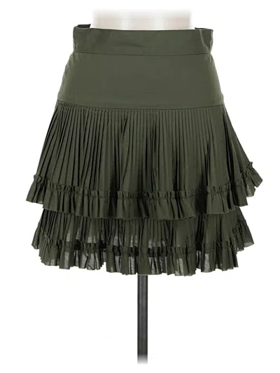Pre-owned Brandon Maxwell Casual Skirt In Green