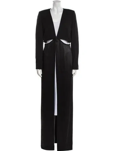 Pre-owned Brandon Maxwell Coat In Black