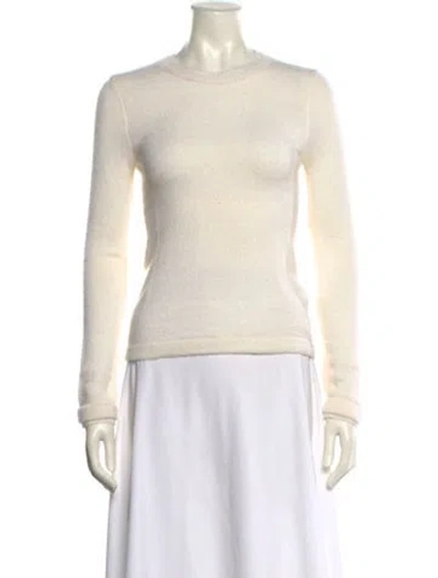 Pre-owned Brandon Maxwell Crew Neck Sweater In Neutral