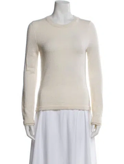Pre-owned Brandon Maxwell Crew Neck Sweater In Neutral