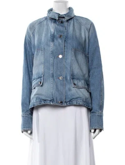 Pre-owned Brandon Maxwell Denim Jacket In Blue