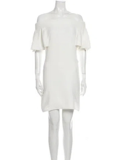 Pre-owned Brandon Maxwell Dress In White