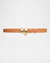 Brandon Maxwell Edythe Swirl Leather Belt