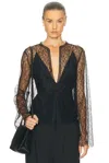Brandon Maxwell Eloise Top In Black