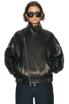 Brandon Maxwell Emmett Moto Jacket In Black
