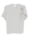 Brandon Maxwell Faye T-shirt In Gray