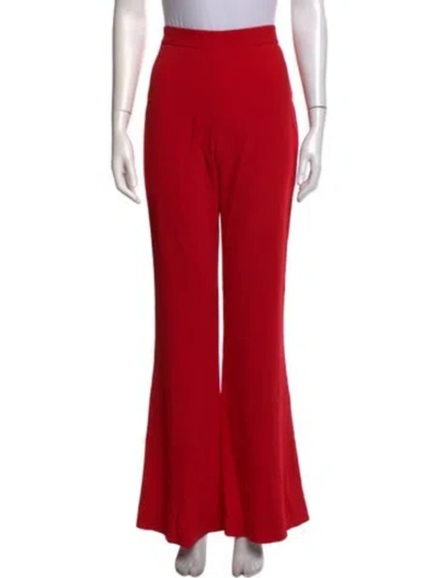 Pre-owned Brandon Maxwell Flared Pants In Red