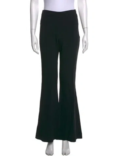 Pre-owned Brandon Maxwell Flared Pants In Black