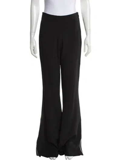 Pre-owned Brandon Maxwell Flared Pants In Black