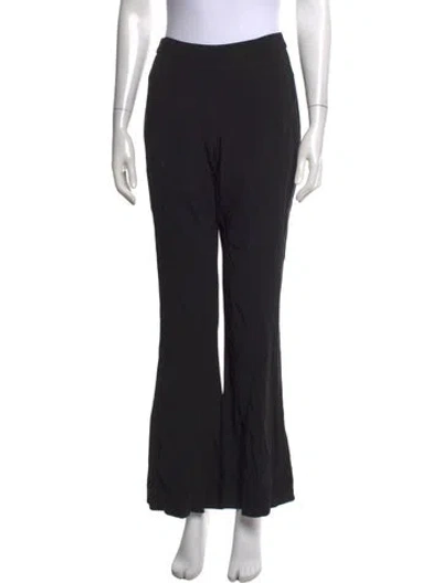 Pre-owned Brandon Maxwell Flared Pants In Black