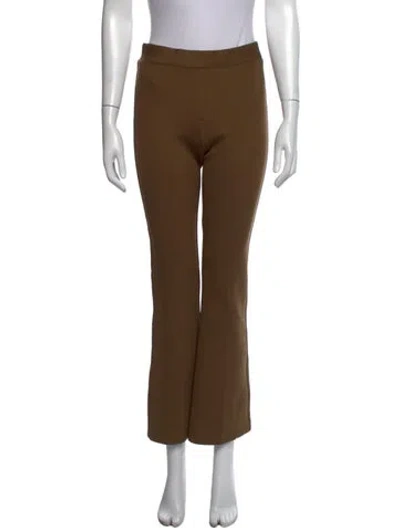 Pre-owned Brandon Maxwell Flared Pants In Brown