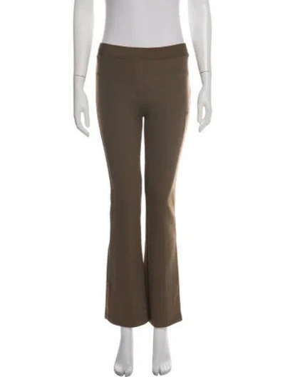 Pre-owned Brandon Maxwell Flared Pants In Green