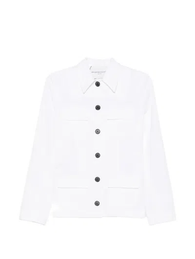 Brandon Maxwell Gage Button-up Jacket In White