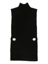 Brandon Maxwell Grayson Knitted Top In Black