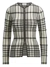 Brandon Maxwell Greer Zip-front Cardigan In Neutral