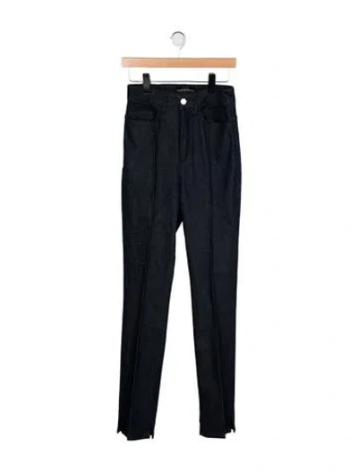 Pre-owned Brandon Maxwell High-rise Straight Leg Jeans In Blue