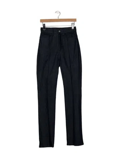 Pre-owned Brandon Maxwell High-rise Straight Leg Jeans In Blue