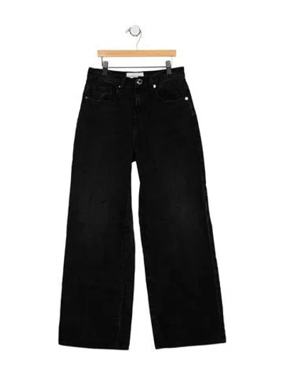 Pre-owned Brandon Maxwell High-rise Wide Leg Jeans In Blue