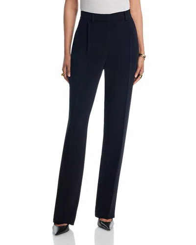 Brandon Maxwell Irving Straight Pants In Blue