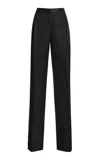 Brandon Maxwell Irving Wool-silk Trousers In Multi