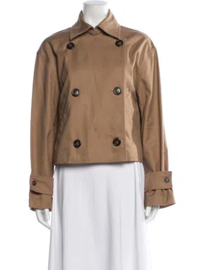 Pre-owned Brandon Maxwell Jacket In Brown
