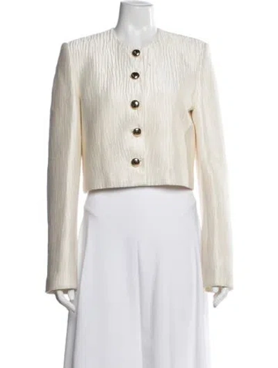 Pre-owned Brandon Maxwell Jacket In Neutral