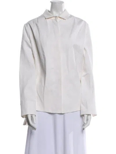 Pre-owned Brandon Maxwell Jacket In White