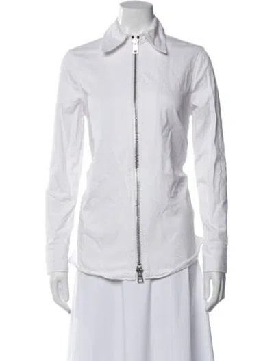 Pre-owned Brandon Maxwell Jacket In White