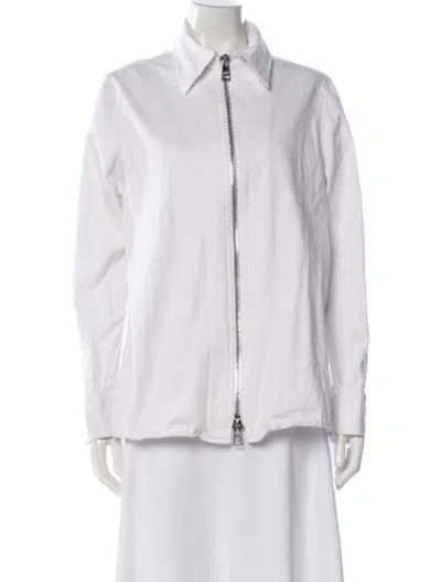 Pre-owned Brandon Maxwell Jacket In White